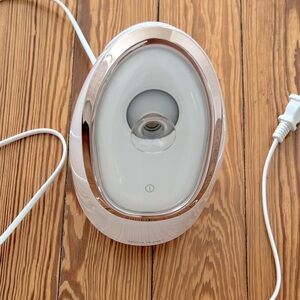 White and Silver Facial Steamer